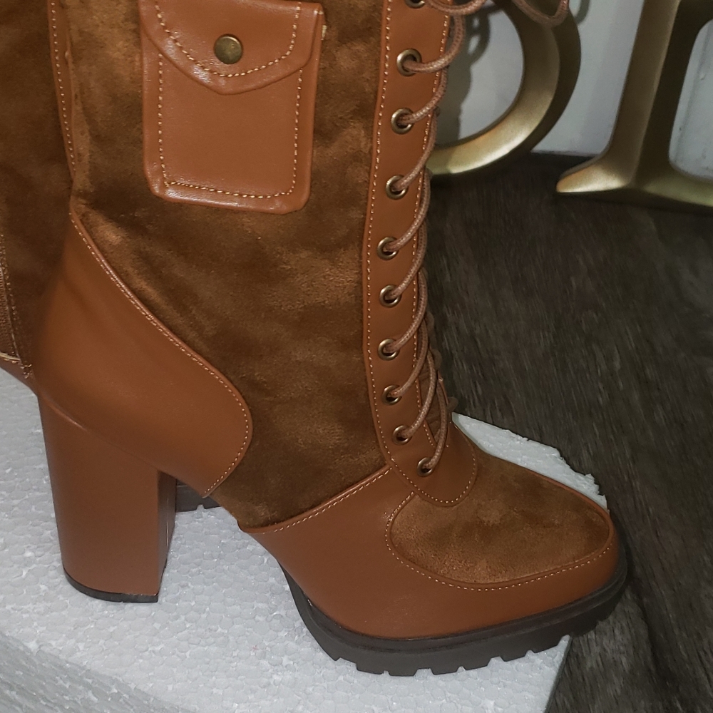Military Laced Up Boots